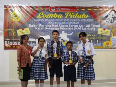 Kejuaraan Lomba Pidato tingkat SMP/MTs Sekabupaten Lembata