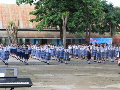 Peserta Upacara bendera